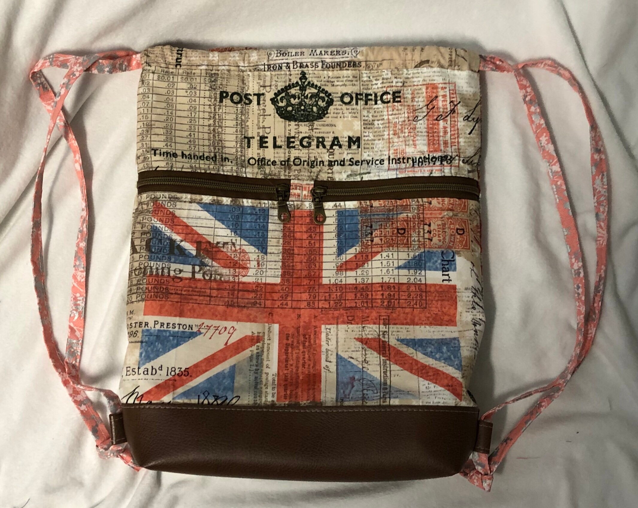Royal Mail Begonia Backpack Etsy Singapore