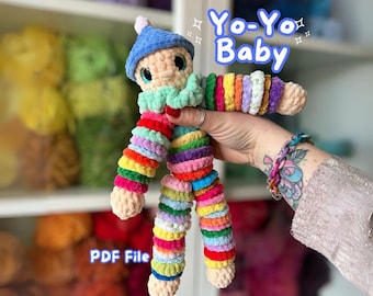 Crochet PATTERN: Yo-Yo Baby, LOW SEW (English)