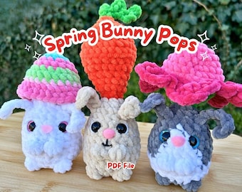 HAAKPATROON: Spring Bunny Pop, GEEN NAAI (Engels)