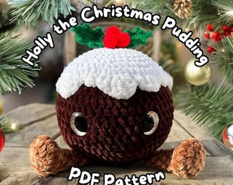 HAAKPATROON: Holly the Christmas Pudding (Engels)