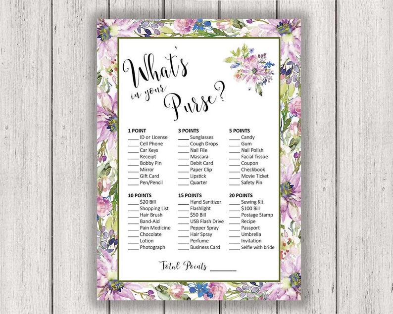 BRIDAL SHOWER Video game Whats Inside Your Purse Printable Bridal Shower Activity Boho Stylish Bridal Asters Violets Wedding ceremony Crimson do it yourself, B300 photo regarding What's in Your Purse Printable named BRIDAL SHOWER Sport Whats Inside of Your Purse Printable Bridal Shower Video game Boho Stylish Bridal Asters Violets Marriage Crimson do-it-yourself, B300