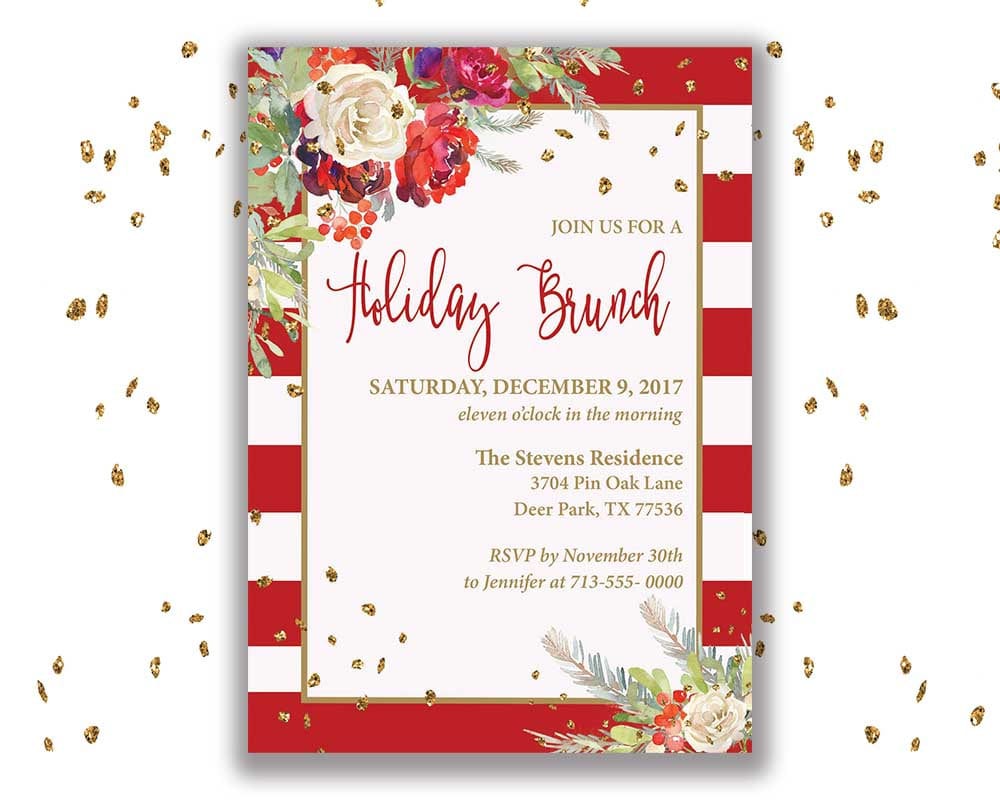 holiday-brunch-invitation-christmas-party-invitation-holiday-etsy