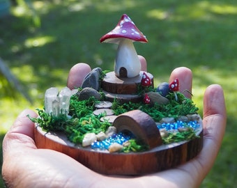 7 or 21 Foam Magic Mushrooms Toadstools Easter Bonnets Fairy Gardens Cake Decor 