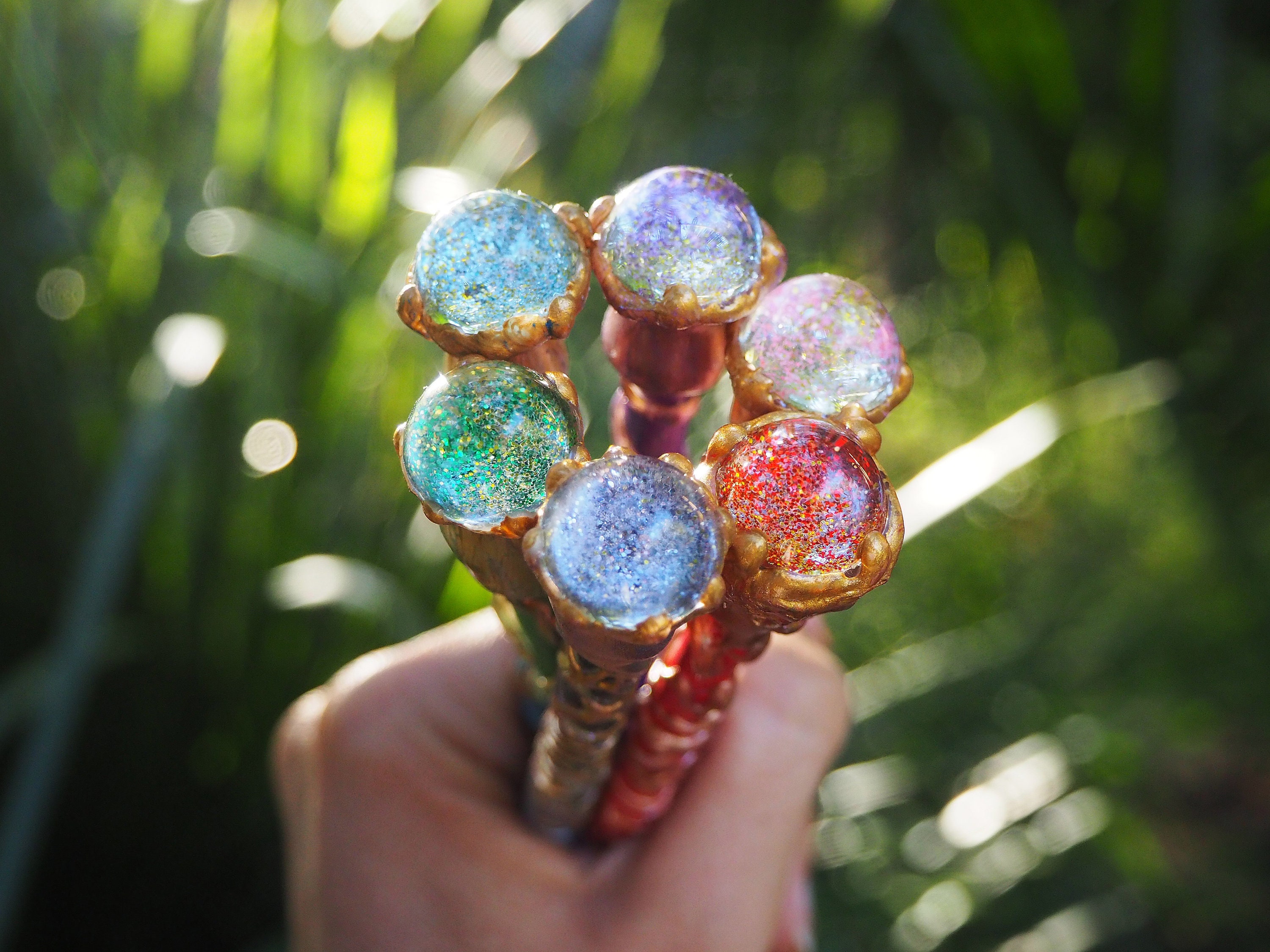 Magic Glitter Wand Fairy Wand OOAK Wands Colourful Wands Etsy