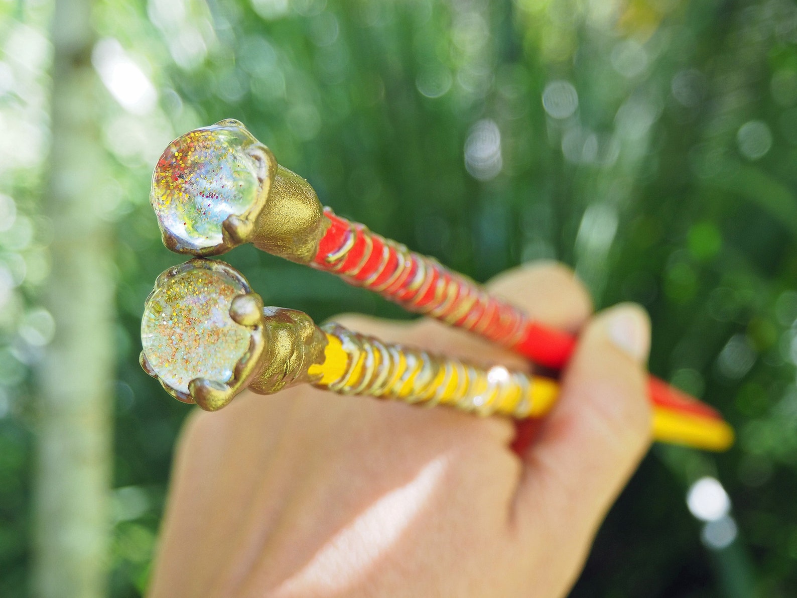 Magic Glitter Wand Fairy Wand OOAK Wands Colourful Wands Etsy