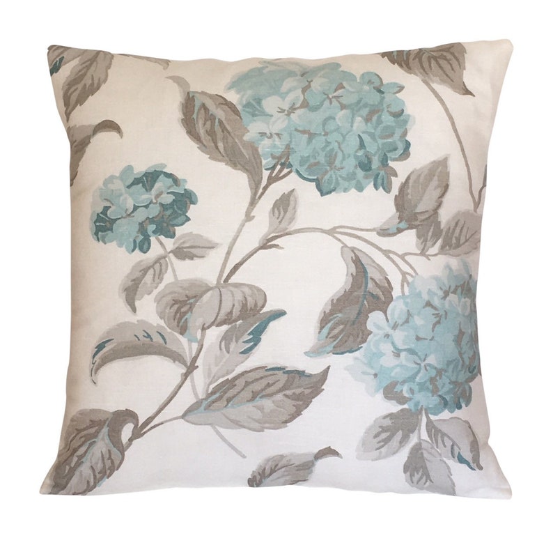 Handmade Cushion Cover Using Laura Ashley S Hydrangea Duck Egg