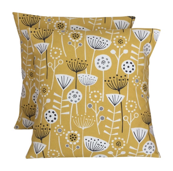 1 x Scandi Style Bergen Ochre Cushion Covers 16/' 18/' 20/'
