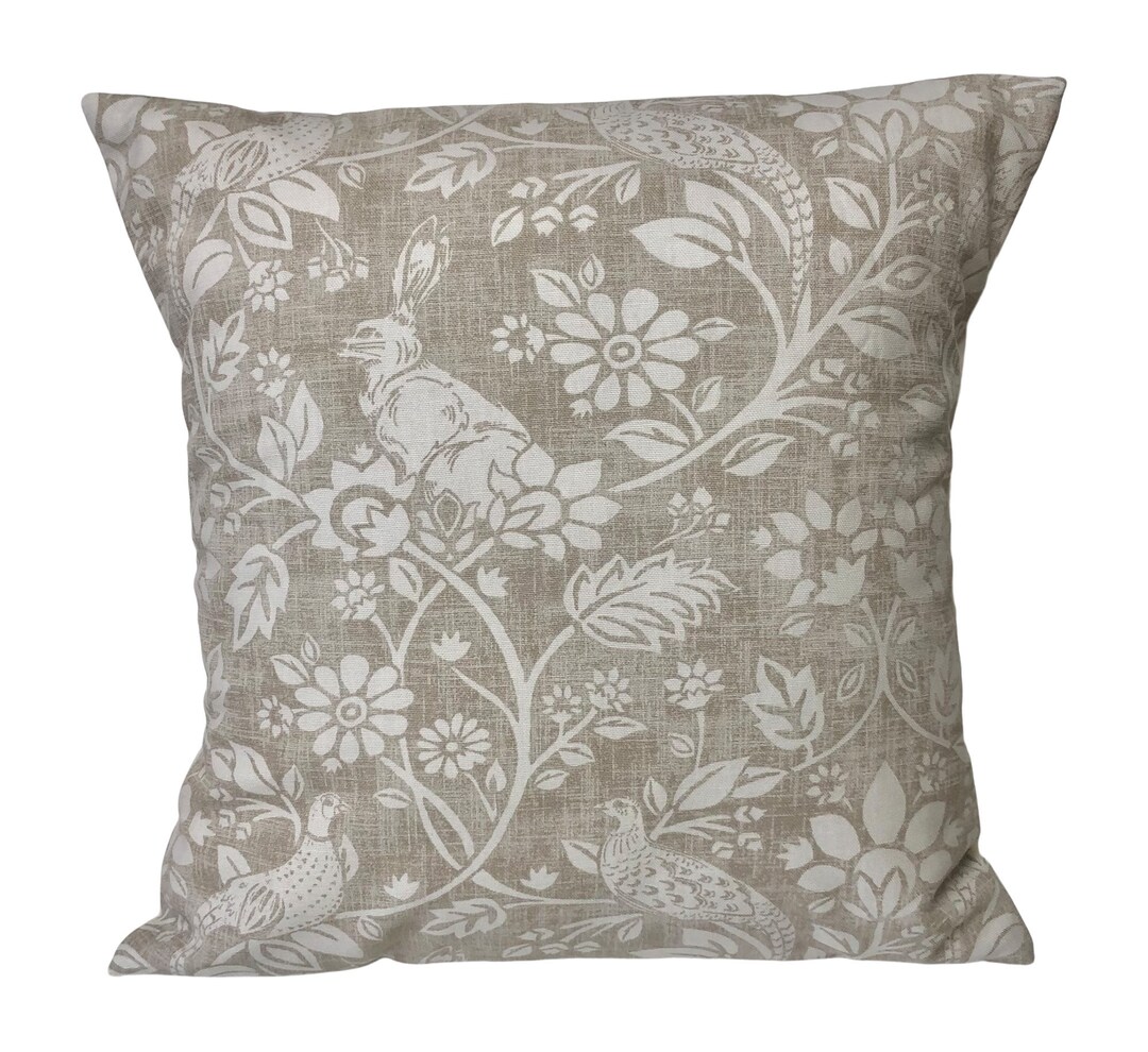 Rideaux Sur Mesure Iliv - Style William Morris, Landes De Bruyère, Cousus Main, Bleu