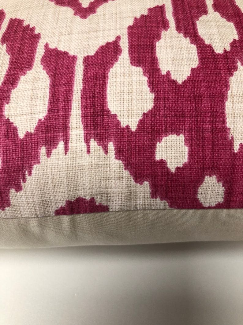 Iliv Marrakech Begonia Pink Ikat Aztec Print Scatter Throw Cushion Cover 16” 18” 20” 22” image 3