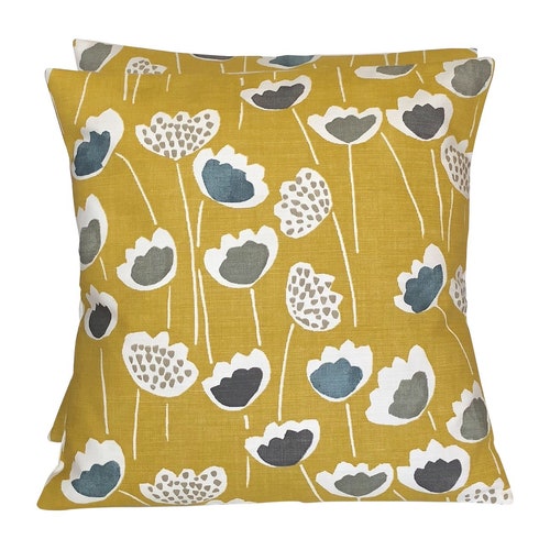 Teal Indoor Cushion Rectangular With Pom Pom Edging and Insert Etsy UK