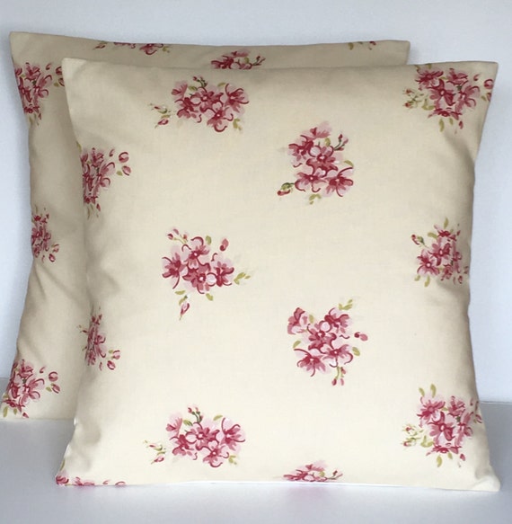 Clarke and Clarke English Rose Chintz cushion cover 16/" or 18/"