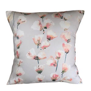 1 x Designer Pink Green Blue Colourful Floral Cushion Cover 16”