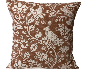 1 x Iliv Heathland Hares & Game Birds Copper Off-White Cushion Covers