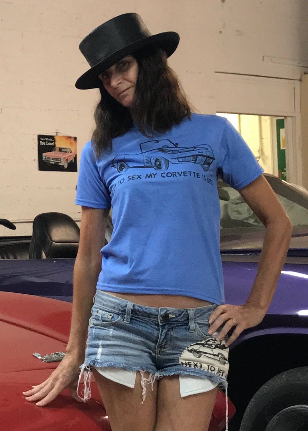 jean shorts corvette