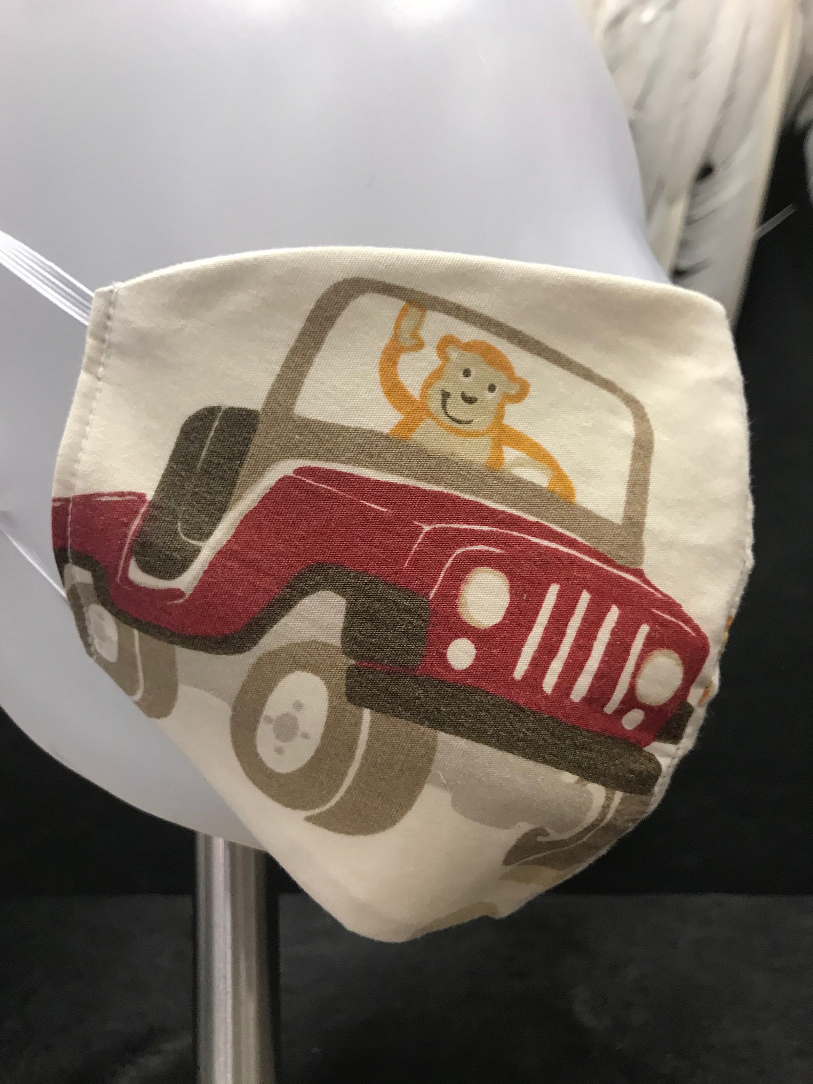 Jeep Face Mask Monkey Driving Jeep Mask Alligator Mask Etsy