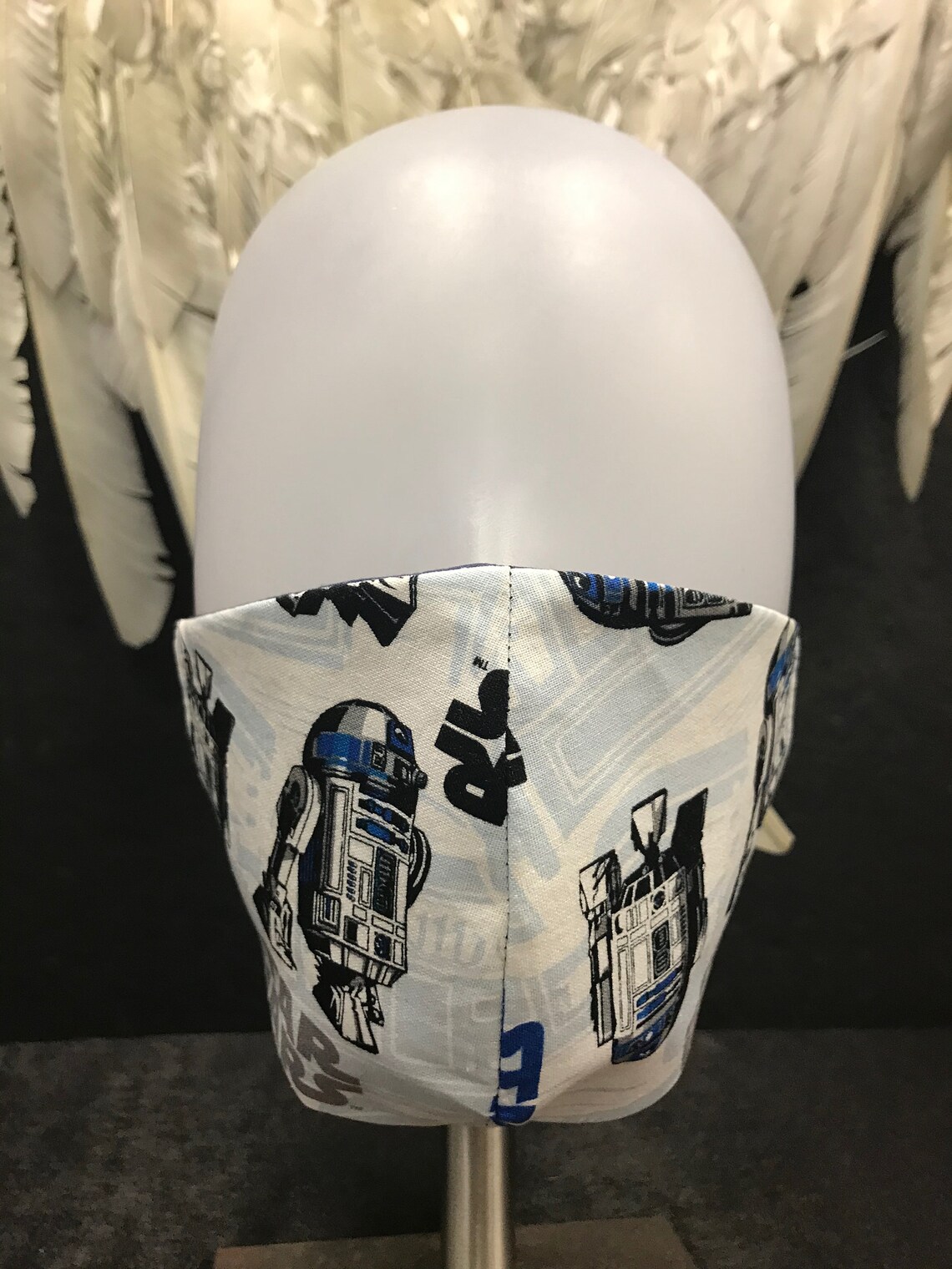 Star Wars Face Mask R2D2 Mask Adjustable Reversible Washable | Etsy