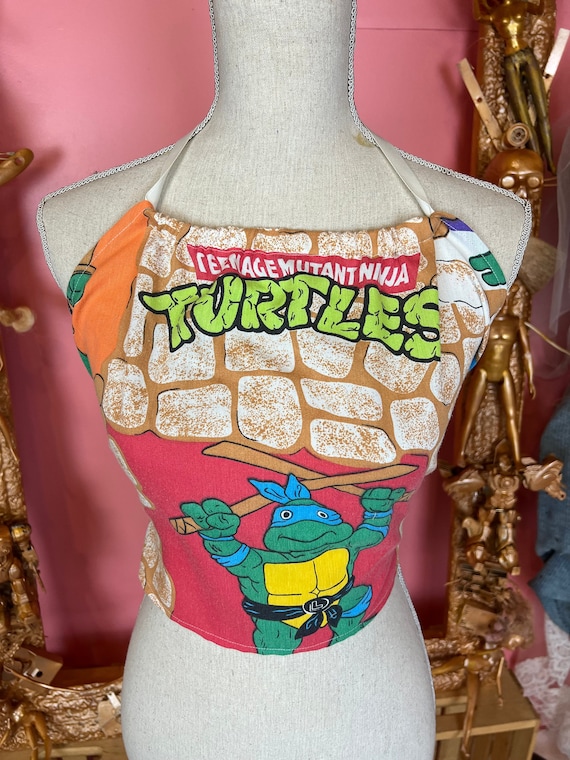 Teenage Mutant Ninja Turtle Cropped Halter Top Ninja Turtle 