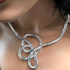 Bendy Snake Necklace, Bracelet. Flexible, Twisty, Versatile, Bendable, Statement Jewellery. Lead & Nickel Free, Retro Vintage Style image 8