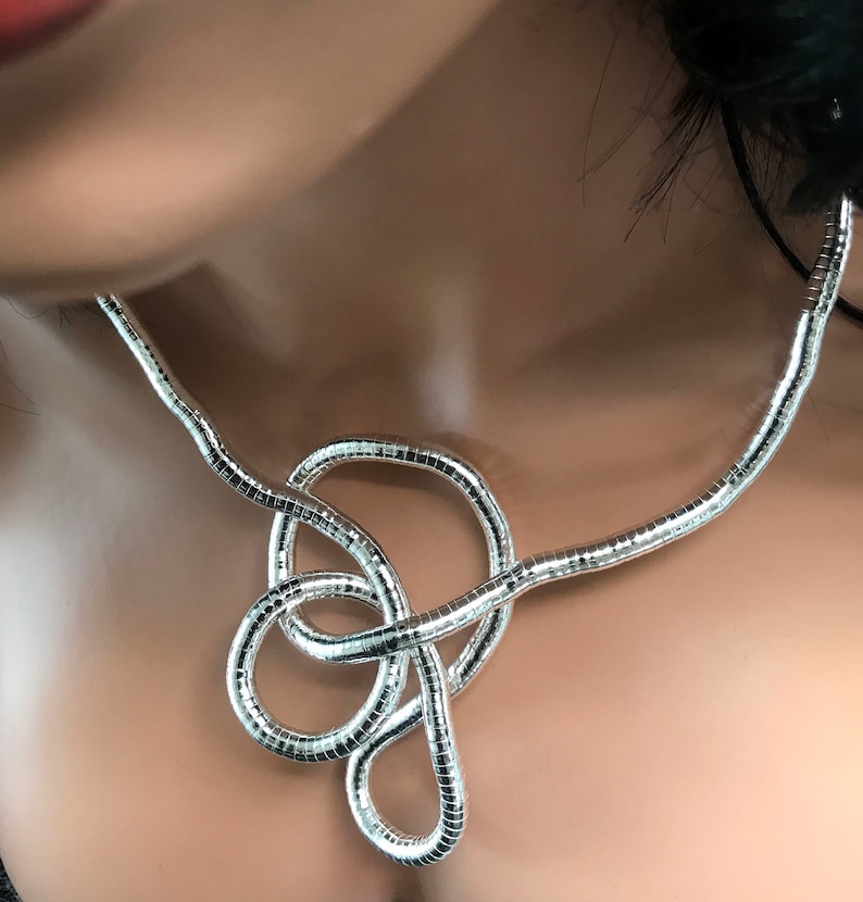 Bendy Snake Necklace, Bracelet. Flexible, Twisty, Versatile, Bendable, Statement Jewellery. Lead & Nickel Free, Retro Vintage Style image 8