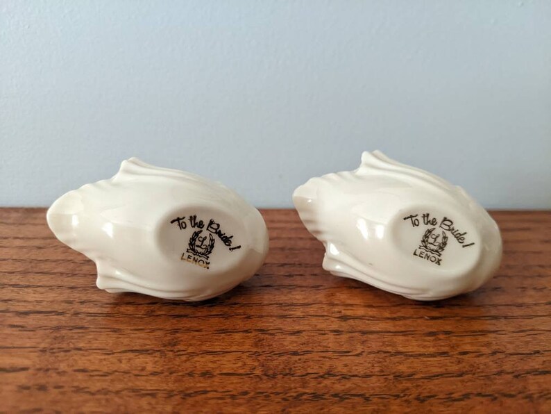 Vintage Lenox Made in the USA Porcelain Bone China Swans to Etsy