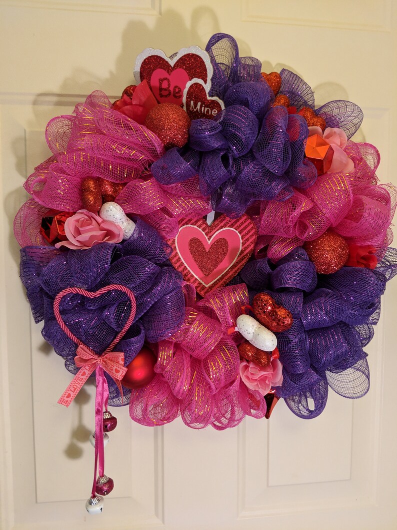 Valentine/'s Day Mesh Wreath