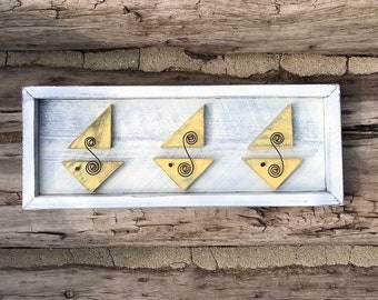 Rustic Wall Hanging, Boats, Beach Home Décor, Sail Boats, Nautical Wall Art, Handmade Wood Sign, Handcrafted Wooden Wall Art