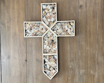 Mosaic Cross Mother of Pearl For Wall Religious Spiritual Gift Home Décor, Spirituality Art, Wall Art Cross, Large Wall Mount Cross