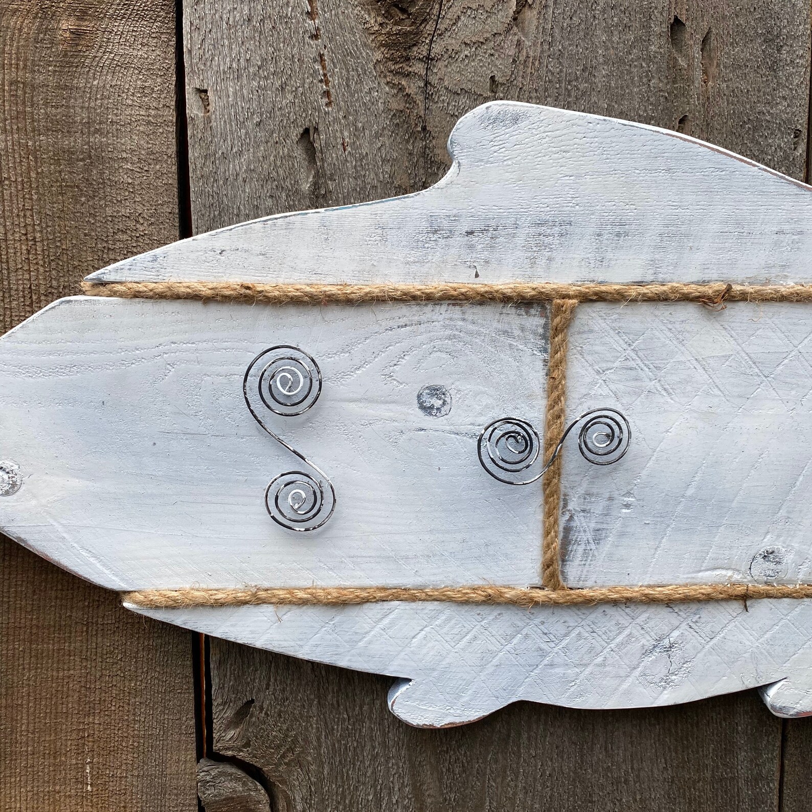 Wood Fish Wall Decor Handmade Wooden Fish Distressed Wood Etsy