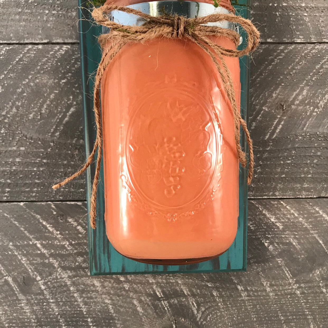 Mason Jar Wall Decor Wall Decor Hanging Mason Jars Country Etsy