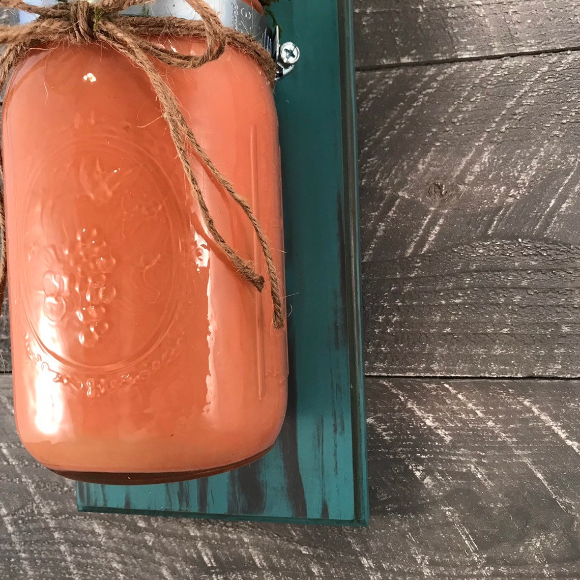 Mason Jar Wall Decor Wall Decor Hanging Mason Jars Country Etsy