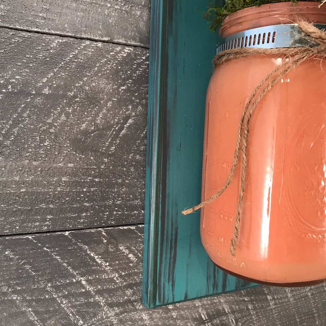 Mason Jar Wall Decor Wall Decor Hanging Mason Jars Country Etsy