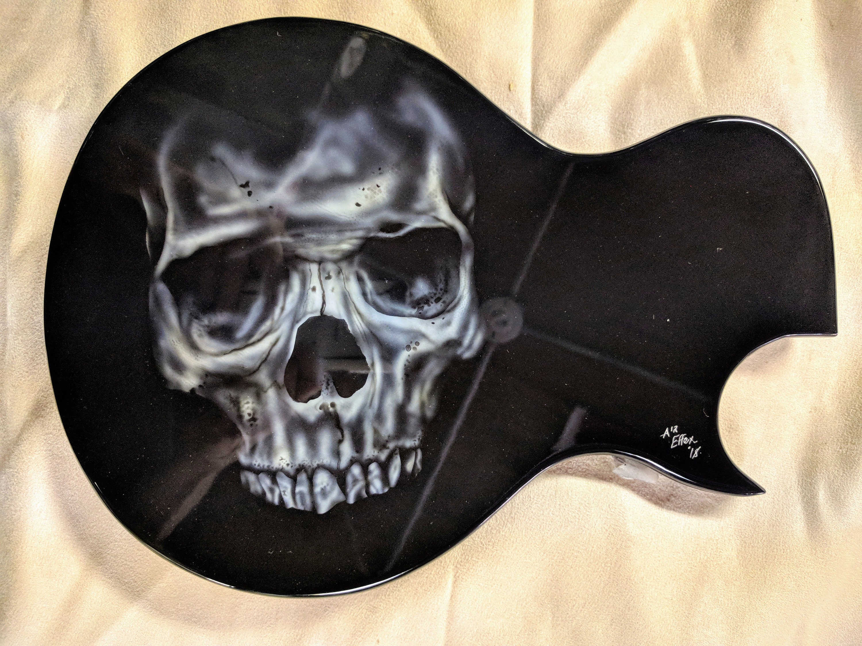 Custom Painted Guitar Body Wall Hanging Etsy