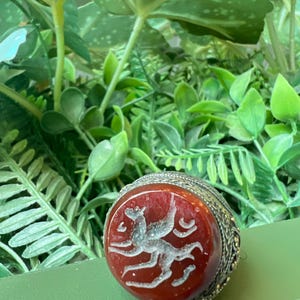 717,000 spells powerful Cross wealth richness powerful magic ring size 7 wealth money success Red Stone