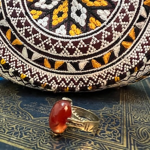 Angel Of Red Stone " Sofia " virgin Female Powerful Marid Djinn Ring Spell Spirit Vessel