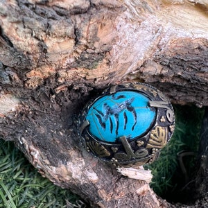 Elite Djinn Super Power Genie Amulet Magick Vessel Secret Wish Granting Magick and Healing Energy Ring Size 9