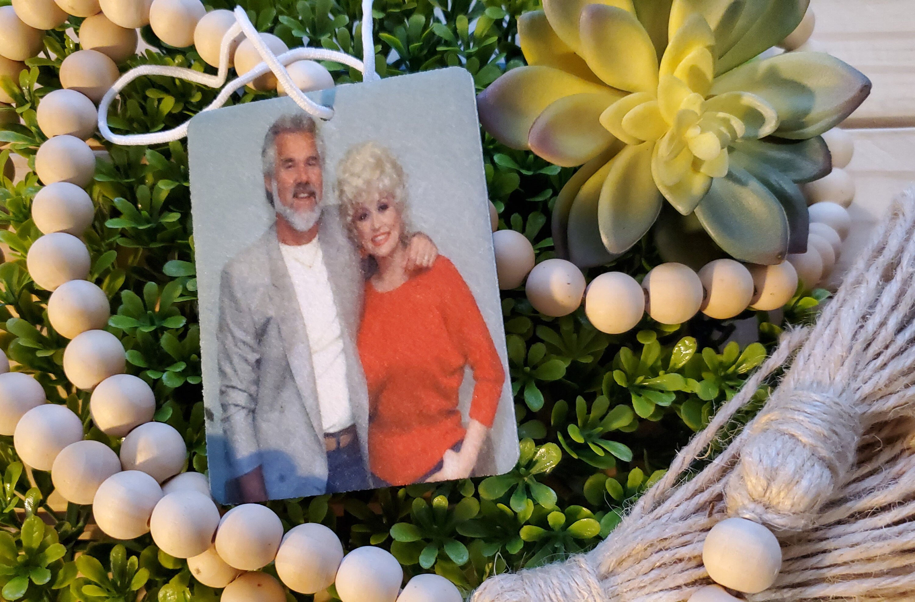 Dolly Parton and Kenny Rogers Car Air Freshener..islands in Etsy