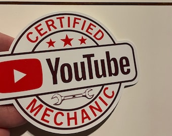 39;s 'YouTube Certified Mechanic' Velcro Morale Patch