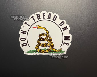 Don't tread on me sticker - Gadsden Flag sticker with FREE shipping