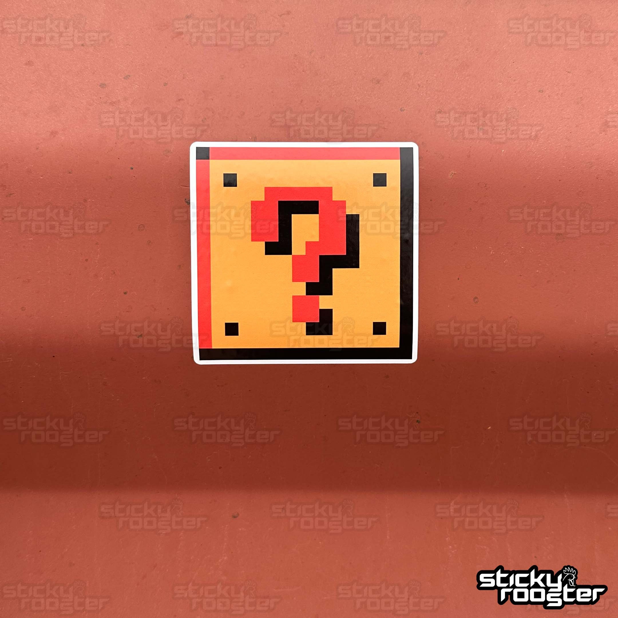 Hidden Block Retro Gaming Sticker - Multiple Sizes Available - FREE ...