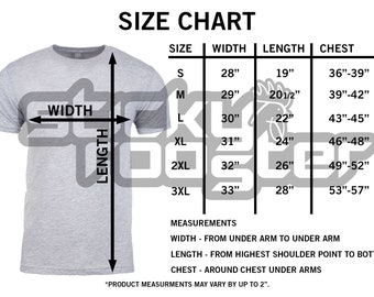 Next Level 3600 Size Chart - Etsy UK