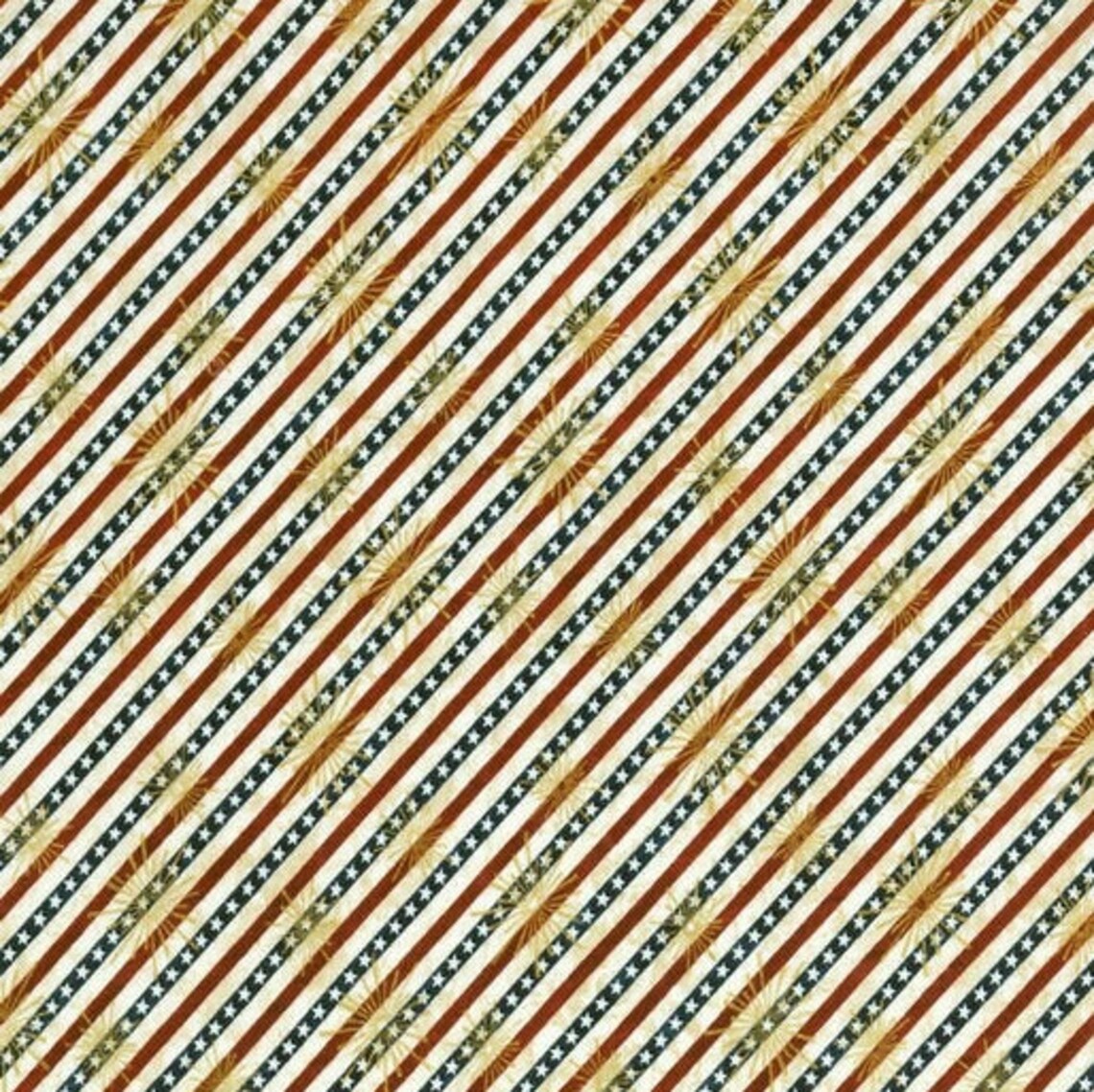 Striped Patriotic Origami Mask with Ear Adjusters and Nose