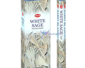 Hem White Sage Incense Sticks 120 Pagan Smudge Joss Aroma Agarbatti