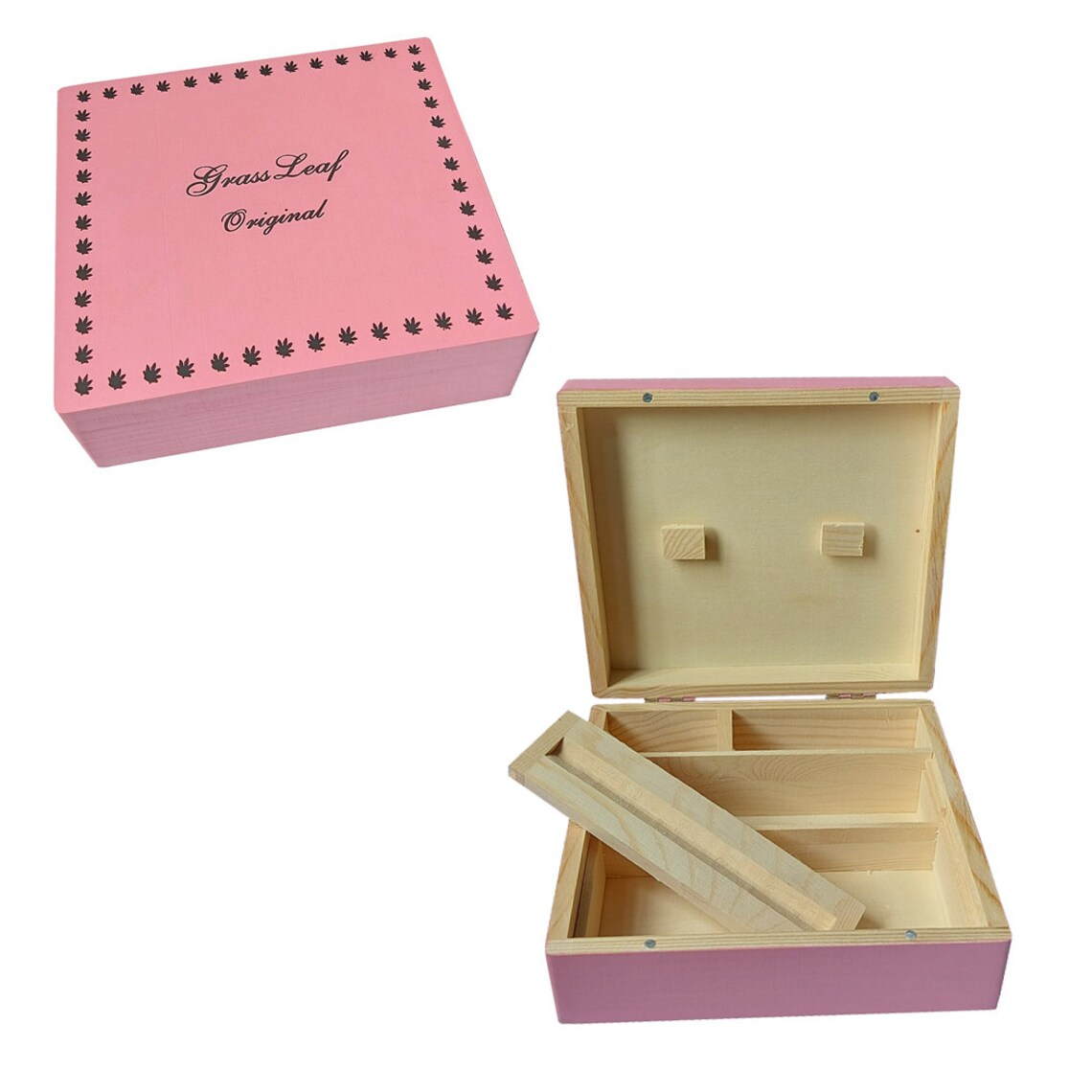 Large Pink Wooden Rolling Box Set Rizla Mascotte Papers Filter Etsy