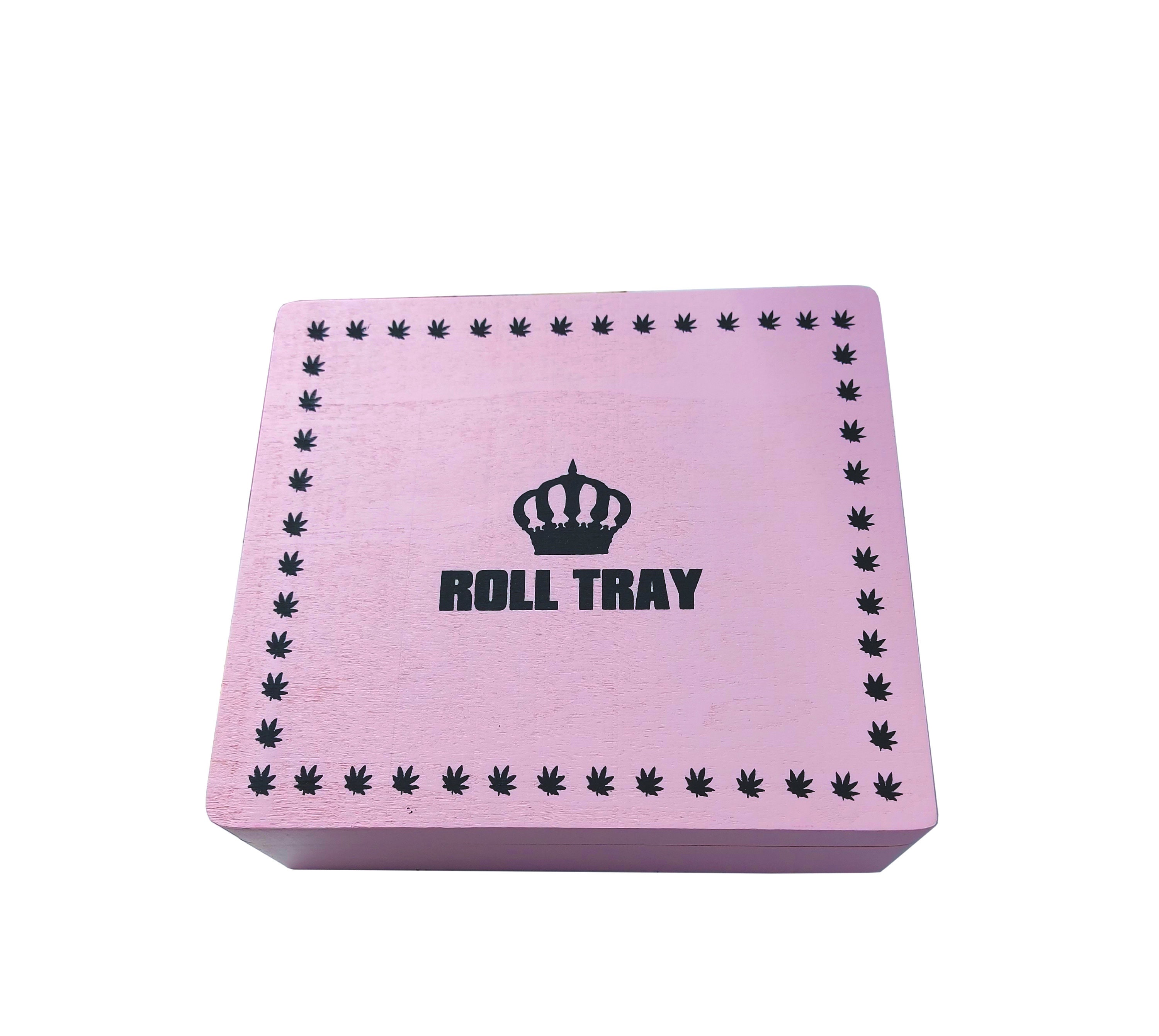 Collectibles Tobacciana Pink Wooden Rolling Box Set Rizla Mascotte