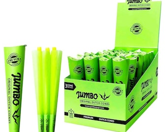 Conos preenrollados holandeses verdes gigantes para fumar cigarrillos, 3 conos por paquete Kingsize