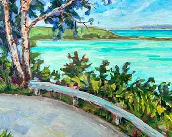 Original Painting, Inspiration Point, Glen Arbor, Manitou, Michigan Landscape, Betsy ONeill