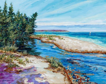 Shalda Creek, Sleeping Bear Dunes, Good Harbor, Bohemian Beach, Pyramid Point, Lake Michigan,  Betsy ONeill, National Park Art