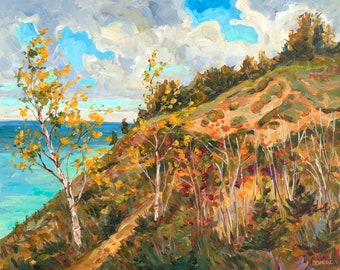 Treat Trail, Empire Bluff, Limited Edition Print, Sleeping Bear Dunes, Empire Michigan, Glen Arbor, Lake Michigan