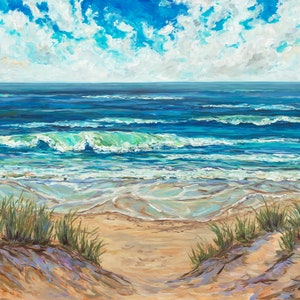 Summer Elements, Limited Edition, Reproduction Print, Lakeshore, Michigan, beach art, Betsy ONeill, Saugatuck, Petoskey,