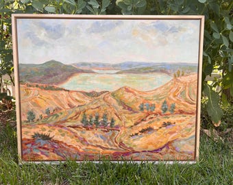 Original Painting, The Cottonwoods, Sleeping Bear Dunes, Michigan Landscape, Betsy ONeill